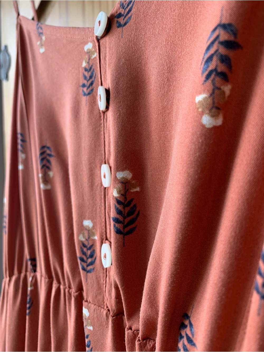 Reitmans Signature Burn Orange Floral Maxi Dress - Picture 6 of 9